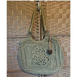 NWT Anthropologie Emma Rose Woven Raffia Straw Tote Bag OS